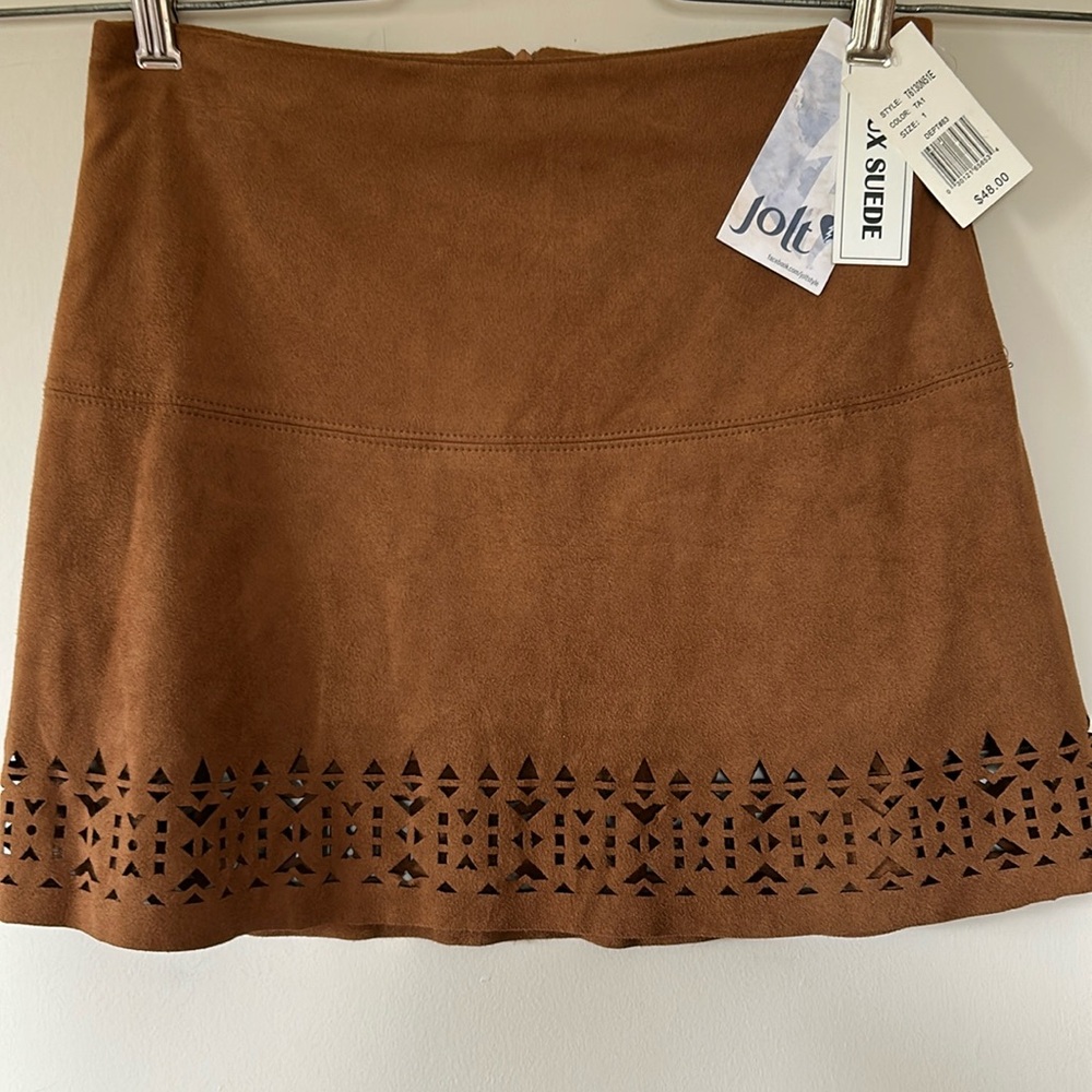 JOLT faux suede skirt. New with tags